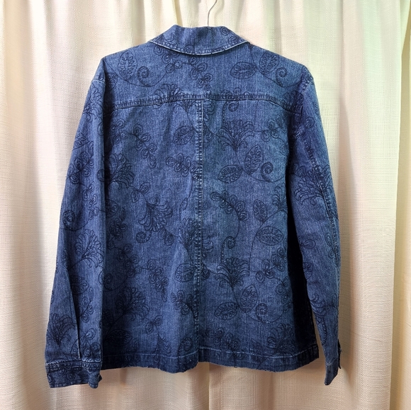 Alfred Dunner Petite | Embroidered Denim Jacket - Picture 6 of 6